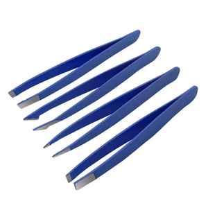 Juego de Pinzas para Cejas de Acero Inoxidable con Punta Inclinada, Profesionales, para Depilación de Cejas, Pinzas Duraderas, Venta al Por Mayor - Product Image 3