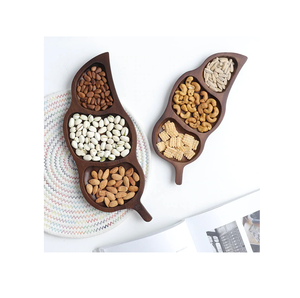 Premium Wooden Handmade Polished Square Shape Dry Fruit Tray Compartments Server Plate for <b>home</b> and Restaurant Table use - Product Image 4