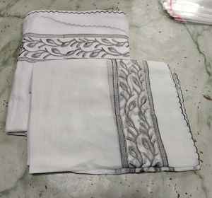 Chal IMMAH Blanco de Alta Calidad, Ligero, de Algodón Voile, con Bloques de Color, para Invierno, Número Uno en Ventas - Product Image 1