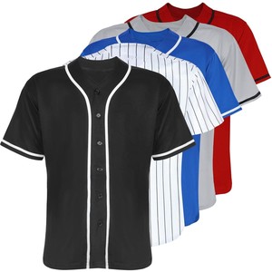 Mens Baseball Jersey 6 Button Front Closure <b>Game</b> Shirt White Trim Athletic Team Outfit Street Sports Top - Product Image 6