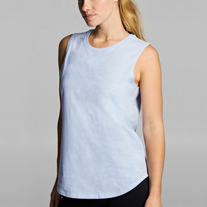 Débardeur pour femme, été, uni, décontracté, coupe ajustée, sans manches - Product Image 1