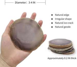 Fournisseur indien d'ensembles de sous-verres en agate naturelle, style classique, pour la cuisine ou la décoration d'événements, disponibles à prix raisonnable. - Product Image 4