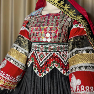 Produttore Professionale di Abiti Tradizionali Afghani Kuchi Vintage per Donne, Set di Vestiti Tribali Personalizzati - Product Image 4