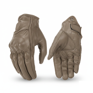 Gants de course à doigts entiers en cuir de chèvre, gants de motocross d'été compatibles écran tactile, gants de motard au design personnalisé - Product Image 1