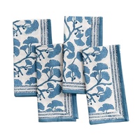 Serviettes de cuisine imprimées 100% coton tissu doux réutilisable Table à manger coton léger tissu
