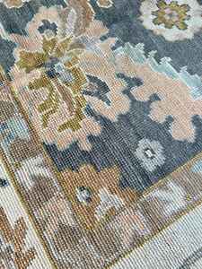 Tapis tissé à la main turc en laine/soie aux motifs géométriques modernes, éco-responsable, antidérapant, résistant à la saleté, en latex, 1 pièce - Product Image 2