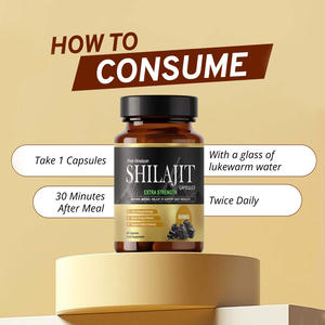 GMP/HACCP Certified <b>Shilajit</b> Capsule Premium Bulk Exporter Potent Health Supplement Antioxidant - Product Image 3