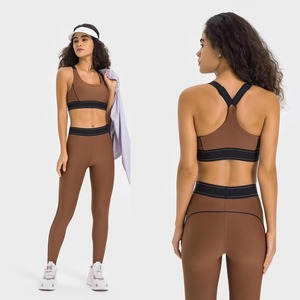 OEM Women Gym Fitness Striped Breathable 2 Piece Sets High Waist Butt Lifting Bottoms Sports Active Yoga - Product Image 3