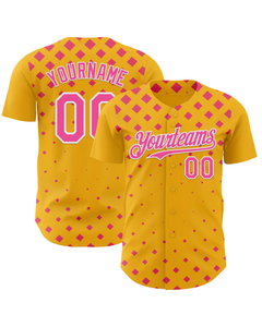 เสื้อเบสบอลแบบซับลิเมชั่นสั่งทำพิเศษสำหรับผู้ใหญ่ ยูนิเซ็กซ์ สีเทาเข้มชมพู ลายเรขาคณิต ผ้าโพลีเอสเตอร์ระบายอากาศ แขนสั้น - Product Image 2