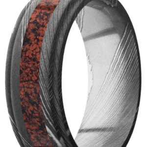 Anillo Rústico de Acero de Damasco, Joyería Artesanal Hecha a Mano, Talla Personalizada, Regalo para Hombres y Mujeres - Product Image 3