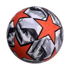 Ballon de football de taille officielle 5, nouvelle conception, panneaux TPU collés, imperméable, sans couture, entraînement en extérieur, ballon de football thermique, rebond élevé - Product Image 1