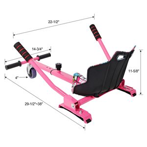 Telaio Regolabile e Robusto per Hoverboard da 6.5'', 8'', 10'' - Hovercart per Divertimento in Famiglia - Accessorio Go-Kart con Sedile per Hoverboard - Product Image 4