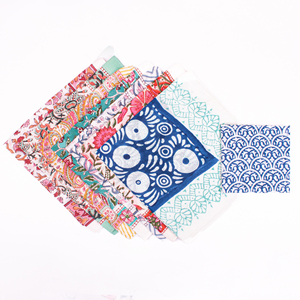 Artisan Hand Block Printed Indigo <b>Scarf</b> 100% Cotton Premium Handkerchief Geometric Print Head <b>Scarf</b> <b>Indian</b> Heritage Boho Bandana - Product Image 6