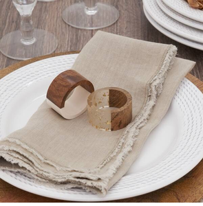 <b>Top</b> Designer Premium Handmade Resin Wood Napkin Ring Handcrafted Golden Glitter <b>Epoxy</b> Resin & Wood Napkin Ring For <b>table</b> Use - Product Image 1