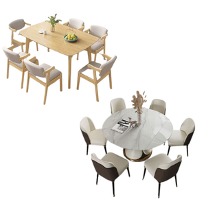 Ensemble de salle à manger de haute qualité, au design simple et moderne, ensemble de table à manger avec de nombreuses chaises pour le mobilier de salle à manger, prix de gros - Product Image 3