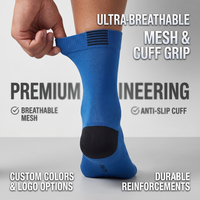 Chaussettes de sport athlétiques antidérapantes personnalisées avec logo pour hommes, idéales pour le basketball, le football, la course à pied, le trampoline et la gym, vente en gros