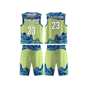 Ensemble de maillots de basket personnalisés, col en V, sans manches, impression sublimée, évacuation de l'humidité, unisexe, vêtements d'équipe pour adultes - Product Image 1