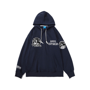 เสื้อฮู้ดดี้วินเทจผู้ชาย ผ้าฝ้าย 100% ปักโลโก้ตามสั่ง ทรงโอเวอร์ไซส์ สวมใส่สบาย ขายส่งเสื้อฮู้ดดี้ - Product Image 2