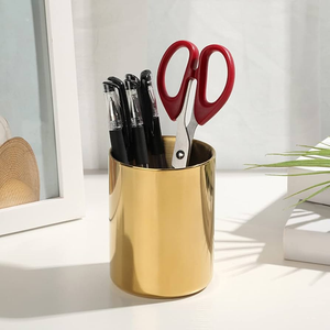 Portaplumas de latón de la mejor calidad, organizador de escritorio para el hogar, decoración de papelería, tarro para bolígrafos, el más vendido - Product Image 3