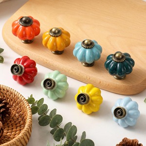 Cabinet <b>knobs</b> <b>ceramic</b> Handmade <b>Ceramic</b> Furniture <b>Knob</b> Decorative Cabinet Drawer Pull - Product Image 6
