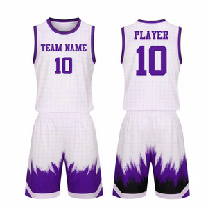 Top Trending Adult Size Basketball Uniform Breathable Customized Basketball Jersey For Sports Wear Team Wear Basketball Uniform - Product Image 5