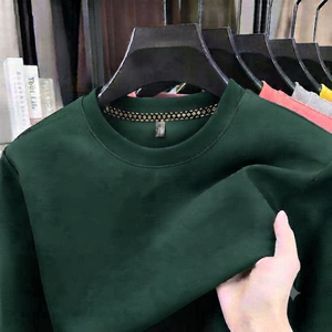 High Quality Men's and Women's Vintage Six-Closure T-Shirt with Sleeves Slim Fit Knitted Fabric 300 Grams <b>Weight</b> Paint Printing - Product Image 4