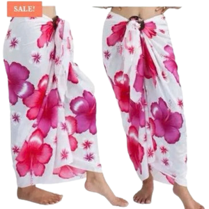 ชุดคลุมชายหาดผ้า PU ลายดอกไม้สำหรับผู้หญิง แบบแปลงเป็นชุดเดรสได้ - Product Image 4