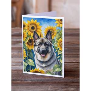 ลายนกนอร์เวย์ในรูปดอกทานตะวันแปลกๆ A7การ์ดอวยพรที่ว่างเปล่าบรรจุ8ซองขนาด5x7 Note - Product Image 2