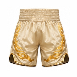 กางเกงมวยไทยผู้ชายแบบสั่งตัด ระบายอากาศได้ดี สำหรับคิกบ็อกซิ่ง พร้อมช่องด้านข้าง เอวยางยืด และผ้าแห้งเร็ว - Product Image 4