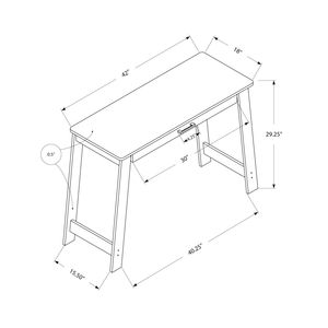 Scrivania Moderna Contemporanea per Ufficio Domestico con Cassetti Portaoggetti, Laminato Grigio per Lavoro con Laptop - Product Image 5
