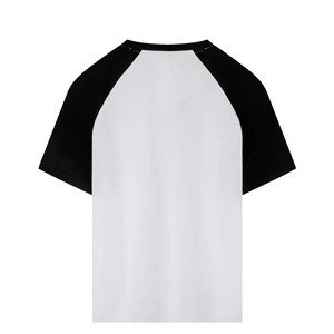 Camiseta de Hombre de Punto Holgado, Lisa, con Manga Raglán y Cuello Redondo, de Poliéster/Algodón - Product Image 2