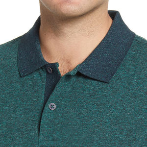 เสื้อโปโลลายเฉียงสำหรับผู้ชาย แขนสั้น ดีไซน์เรียบง่าย สวมใส่สบาย ทรงเข้ารูป ผ้าคอตตอนผสม เสื้อฤดูร้อน เสื้อผ้าผู้ชาย ทันสมัย เนื้อผ้านุ่ม - Product Image 3