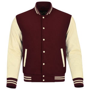 Vestes de sport personnalisées de luxe noires pour hommes, veste de sport à manches en cuir, veste de sport pour hommes - Product Image 1