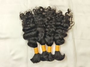 Peluca de Cabello Humano Natural Liso de 20 Pulgadas, Cabello Indio Virgen, 100% Humano, Color Negro Natural, Cutícula Alineada, con Frente de Encaje HD - Product Image 5