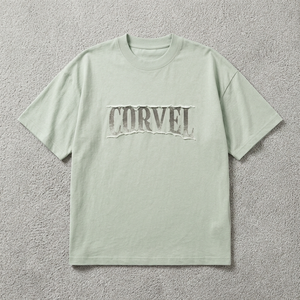Camiseta de hombre con logo retro desgastado, corte holgado, OEM, cuello redondo, hombros caídos, siluetas relajadas, DTG - Product Image 5