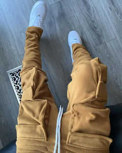 Pantalon cargo décontracté surdimensionné pour homme, style streetwear, avec logo personnalisé, nouvelle collection, vente en gros, pantalon homme tendance - Product Image 3