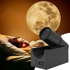 Usb LED luz noturna projetor terra lua crianças sonho planeta projetor fundo atmosfera decoração do quarto do miúdo