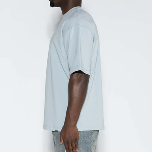 T-shirts pour hommes en coton biologique avec logo, t-shirts en bambou, t-shirts à col contrastant, t-shirts personnalisés pour hommes - Product Image 3