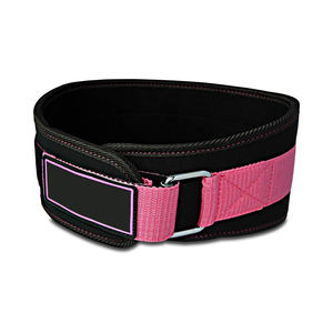 Cinturón de Levantamiento de Pesas Ajustable de Neopreno Rosa para Mujer con Soporte Lumbar Profesional para Entrenamiento Físico en el Gimnasio - Protector de Cintura - Product Image 1