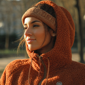 เสื้อแจ็คเก็ตเชอร์ปาคุณภาพสูง ซิปแบบเต็มตัว กระเป๋าผ้าซาติน บุขนเฟลซสำหรับผู้หญิง - Product Image 4