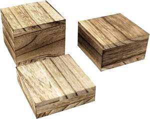 Exhibidores de Madera Natural para Joyería, Relojes y Cosméticos - Product Image 2