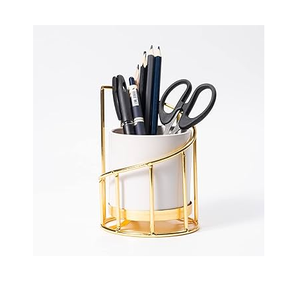 Best Quality Brass Pencil/<b>Marker</b> Holder for Pencils Round Shape Solid Wire Design Premium Quality Brass <b>Pen</b> Holder - Product Image 1