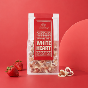 Chocolate de Almendras en Forma de Corazón con Yogur Liofilizado y Productos de Frutas en Caja de Regalo Personalizada de Lujo - Product Image 2