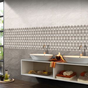 Carrelage mural en céramique blanc brillant de qualité supérieure 300x600, esthétique minimaliste pour les bureaux d'entreprise et les projets de bâtiments commerciaux - Product Image 3