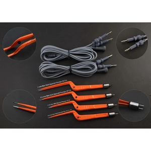 Pinces bipolaires antiadhésives américaines et câbles (4 pièces + 2 cordons) – Instruments chirurgicaux électrochirurgicaux - Product Image 5