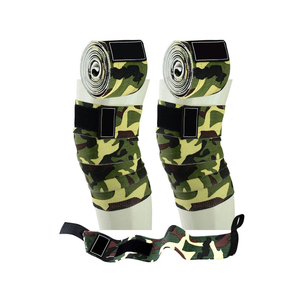 Soporte de Rodilla Ajustable con Patrón de Camuflaje, Cierre de Gancho y Bucle, Transpirable, para Levantamiento de Pesas, Entrenamiento de Fuerza, Unisex - Product Image 3