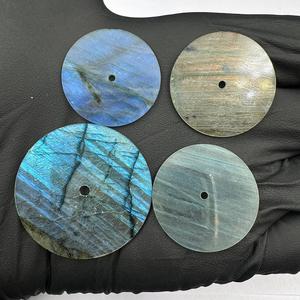 blue fire labradorite Flat Back Watch Dial 28.5 mm 1 mm Thickness 2mm Center Hole watch <b>Face</b> - Product Image 6
