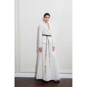 Blazer Casual de Alta Moda para Mujer, ELISE FIT BLAZER, Largo Regular, Texturizado, Suave, con Cuello de Solapa, Vestido Blazer para Mujer, Vietnam - Product Image 3