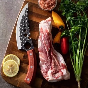 Cuchillo de carnicero de 6 pulgadas con orificio para el dedo, hecho a mano, forjado, para cocina, chef, deshuesar, pescar, cuchillo de carnicero. - Product Image 5