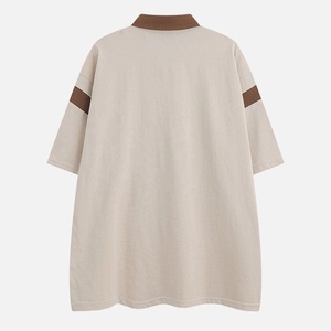 Coton éponge imprimé été hommes formel coupe régulière à manches courtes respirant plage pour chemise Streetwear pour T-Shirt - Product Image 2